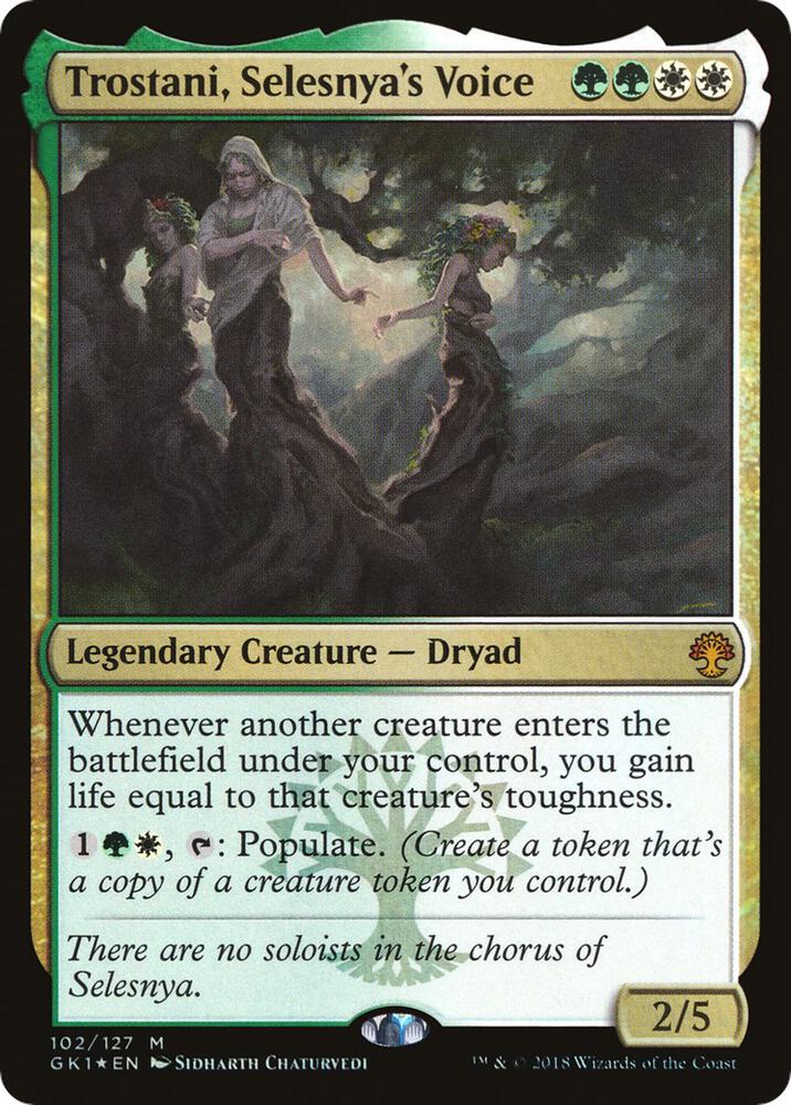 Trostani, Selesnya's Voice 102 card from Guilds of Ravnica: Guild Kits