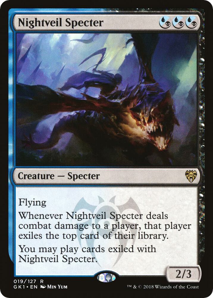 Nightveil Specter 19 card from Guilds of Ravnica: Guild Kits