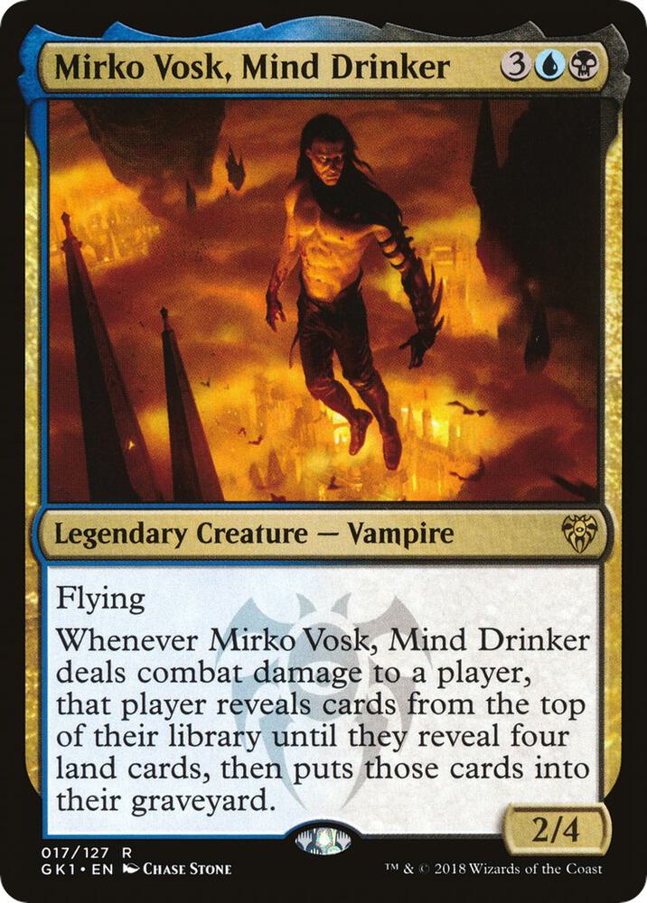Mirko Vosk, Mind Drinker 17 card from Guilds of Ravnica: Guild Kits