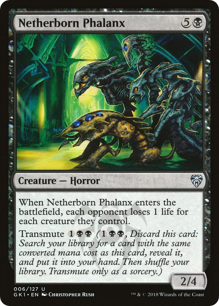 Netherborn Phalanx 6 card from Guilds of Ravnica: Guild Kits