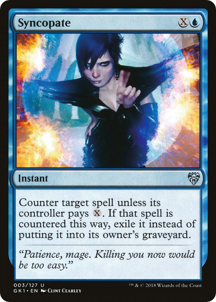 Syncopate 3 card from Guilds of Ravnica: Guild Kits