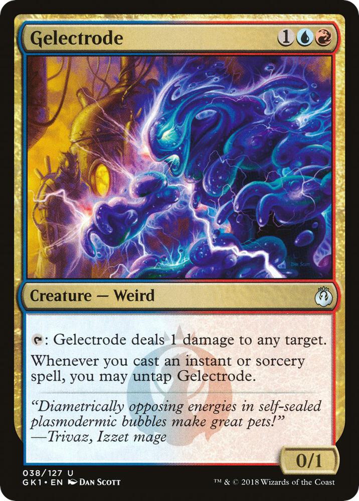 Gelectrode 38 card from Guilds of Ravnica: Guild Kits