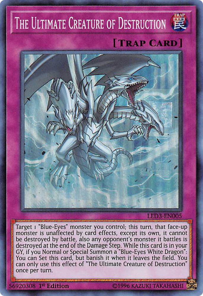 The Ultimate Creature of Destruction LED3-EN005 card from Legendary Duelists: White Dragon Abyss