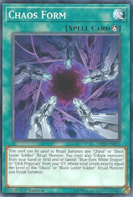 Chaos Form LED3-EN011 card from Legendary Duelists: White Dragon Abyss