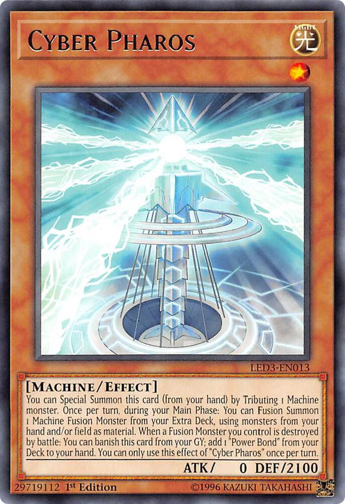 Cyber Pharos LED3-EN013 card from Legendary Duelists: White Dragon Abyss