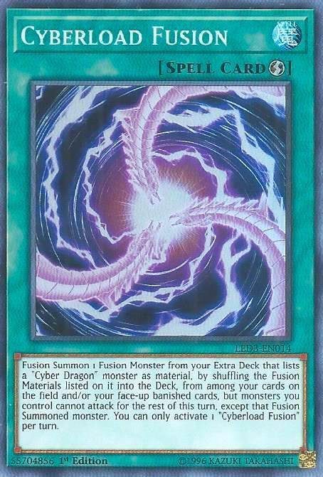Cyberload Fusion LED3-EN014 card from Legendary Duelists: White Dragon Abyss