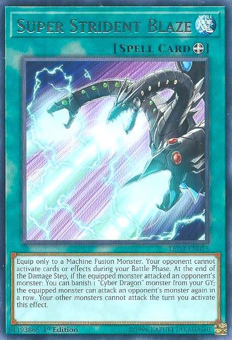 Super Strident Blaze LED3-EN015 card from Legendary Duelists: White Dragon Abyss