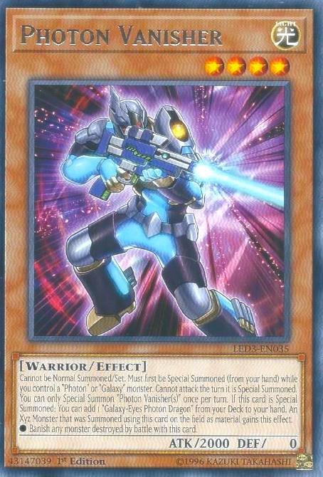 Photon Vanisher LED3-EN035 card from Legendary Duelists: White Dragon Abyss