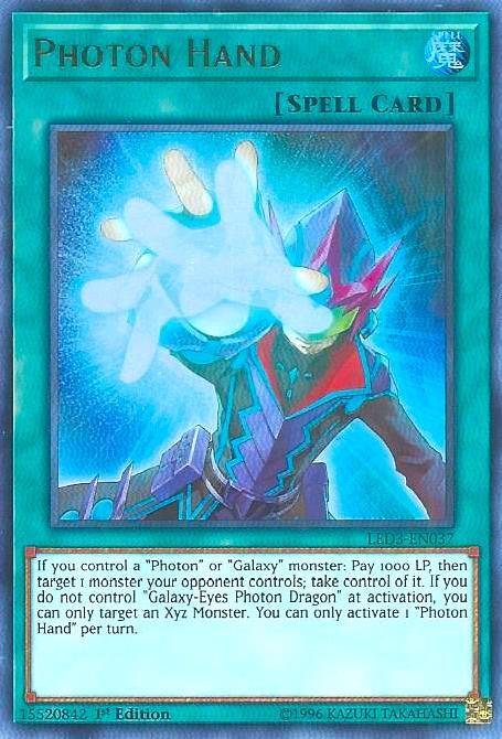 Photon Hand LED3-EN037 card from Legendary Duelists: White Dragon Abyss