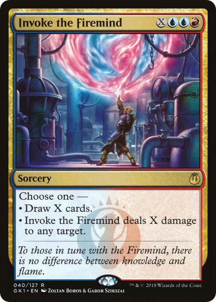 Invoke the Firemind 40 card from Guilds of Ravnica: Guild Kits