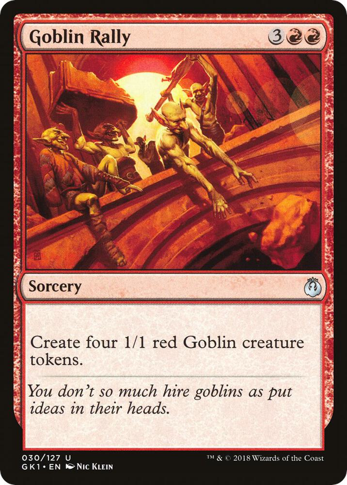 Goblin Rally 30 card from Guilds of Ravnica: Guild Kits