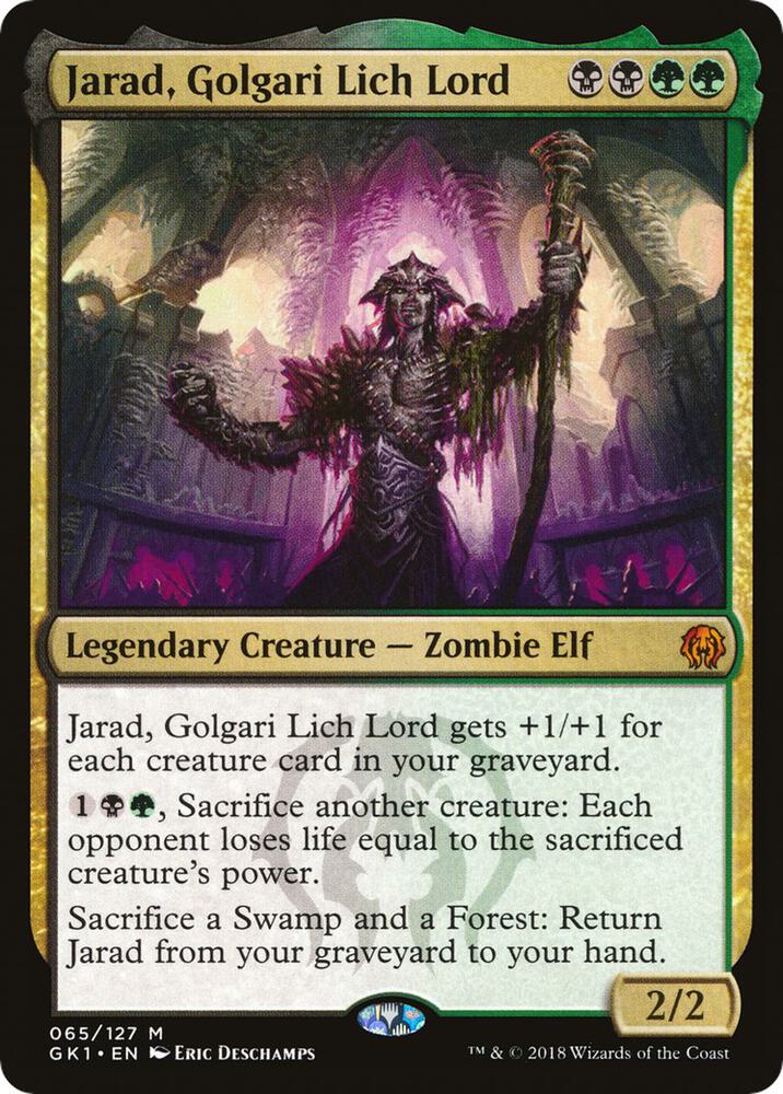 Jarad, Golgari Lich Lord 65 card from Guilds of Ravnica: Guild Kits