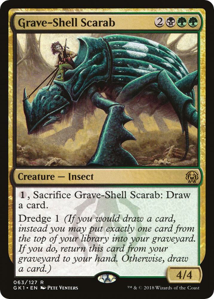 Grave-Shell Scarab 63 card from Guilds of Ravnica: Guild Kits