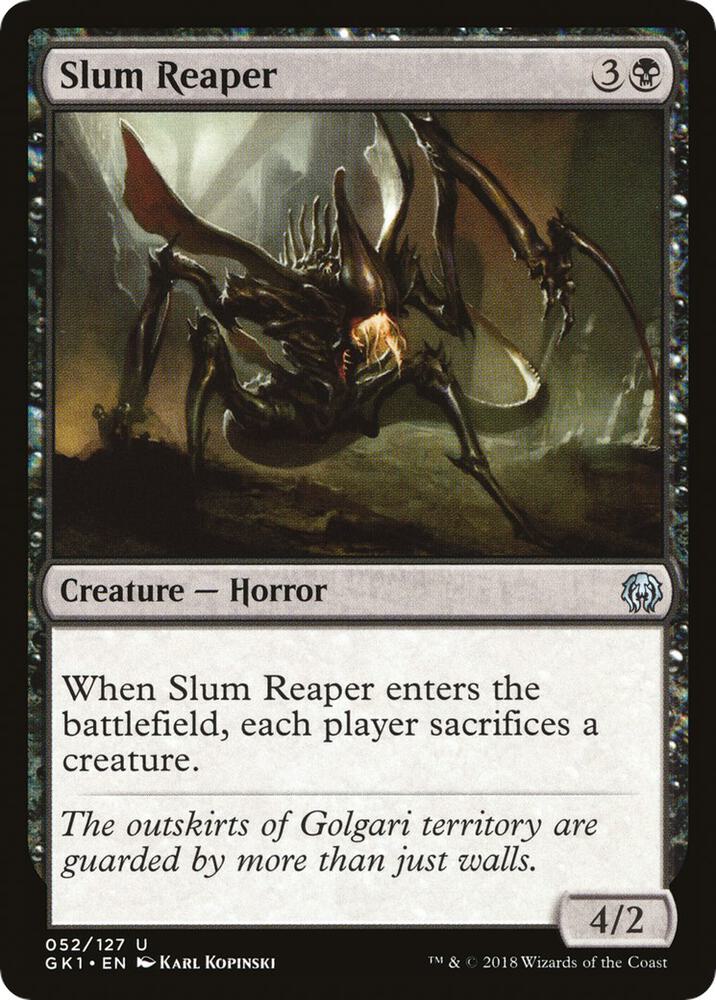 Slum Reaper 52 card from Guilds of Ravnica: Guild Kits