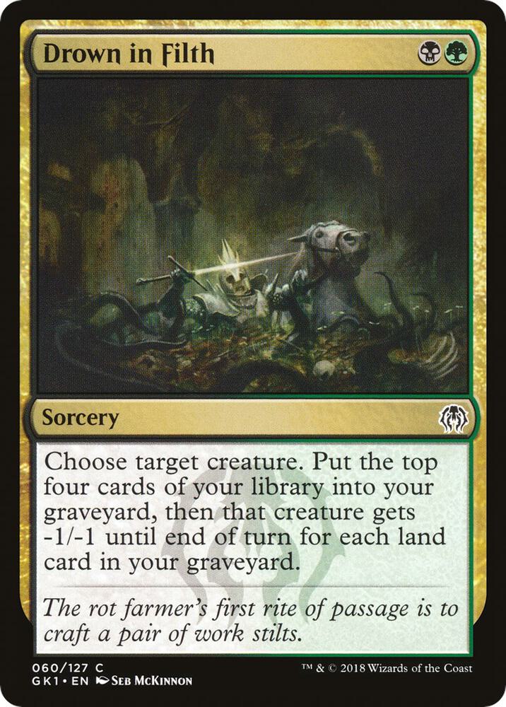 Drown in Filth 60 card from Guilds of Ravnica: Guild Kits