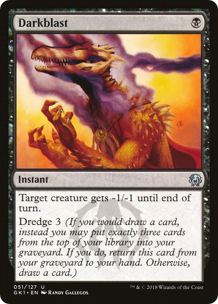 Darkblast 51 card from Guilds of Ravnica: Guild Kits