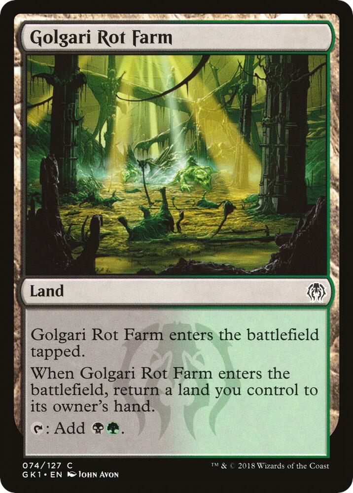 Golgari Rot Farm 74 card from Guilds of Ravnica: Guild Kits