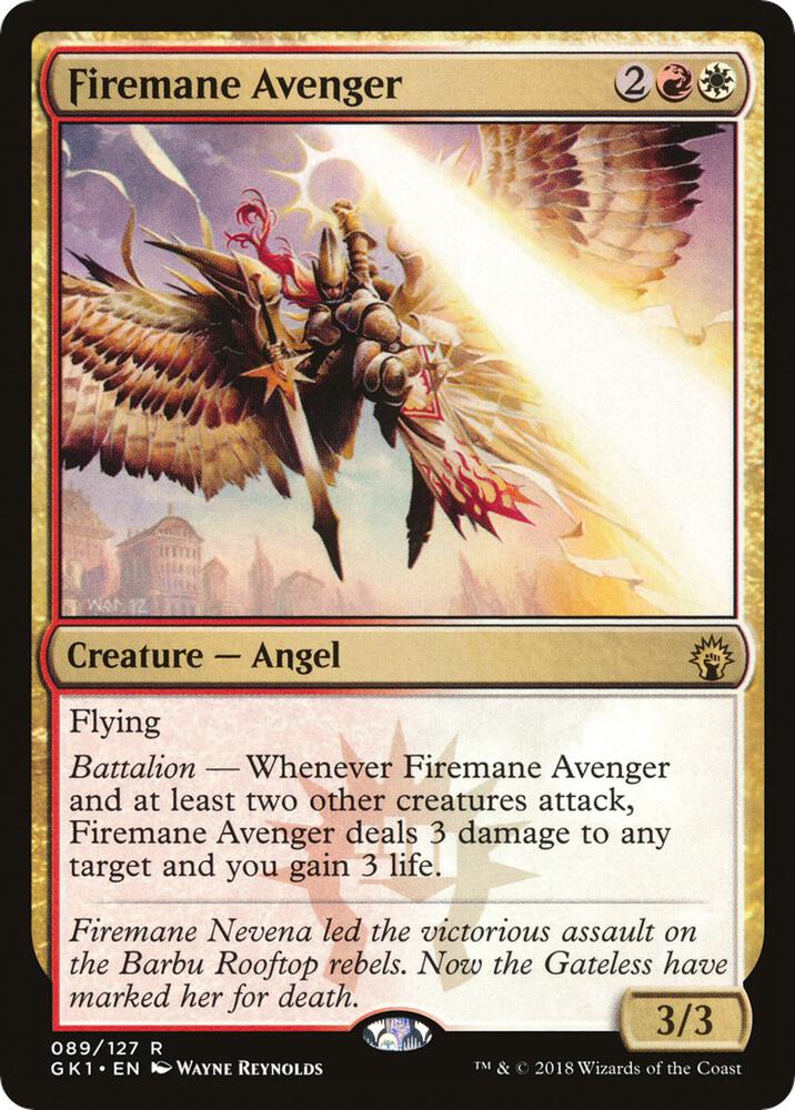 Firemane Avenger 89 card from Guilds of Ravnica: Guild Kits