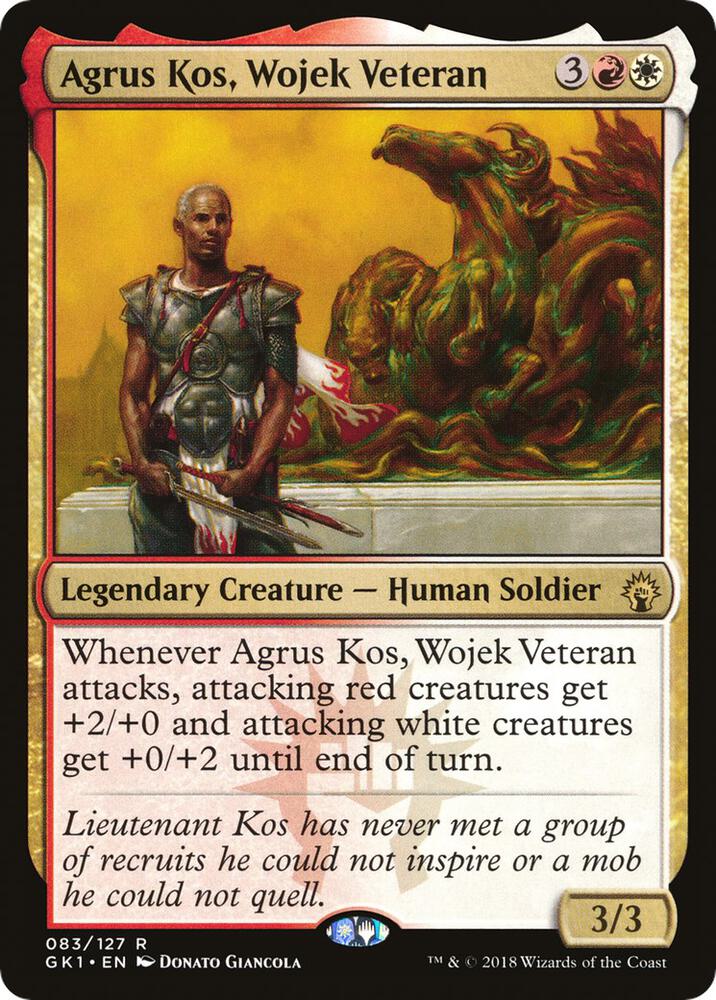 Agrus Kos, Wojek Veteran 83 card from Guilds of Ravnica: Guild Kits