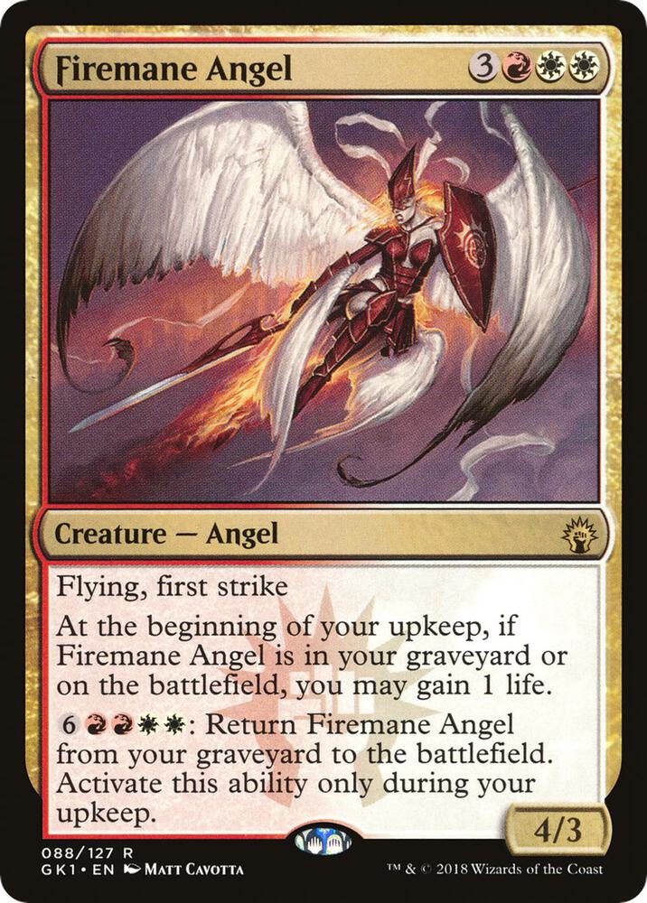 Firemane Angel 88 card from Guilds of Ravnica: Guild Kits