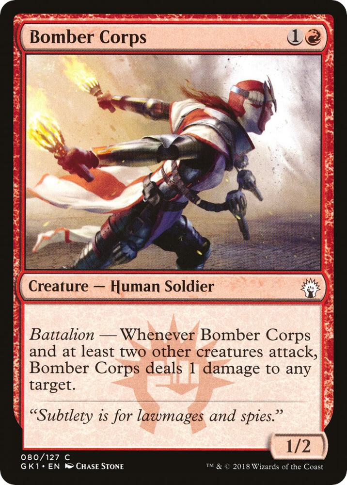 Bomber Corps 80 card from Guilds of Ravnica: Guild Kits