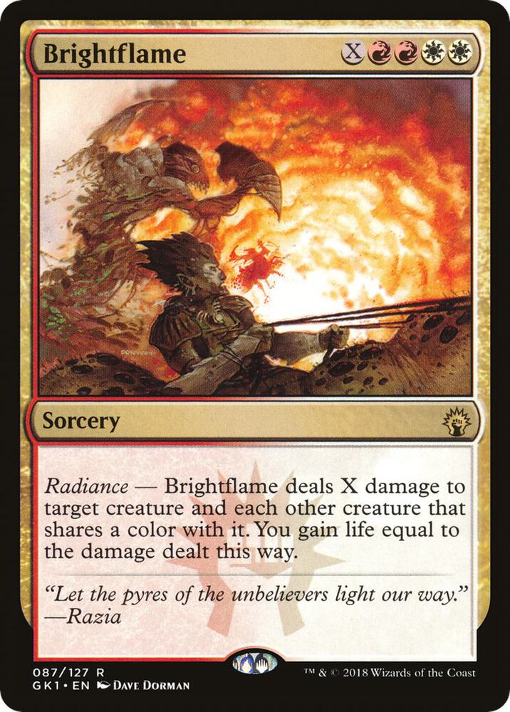 Brightflame 87 card from Guilds of Ravnica: Guild Kits