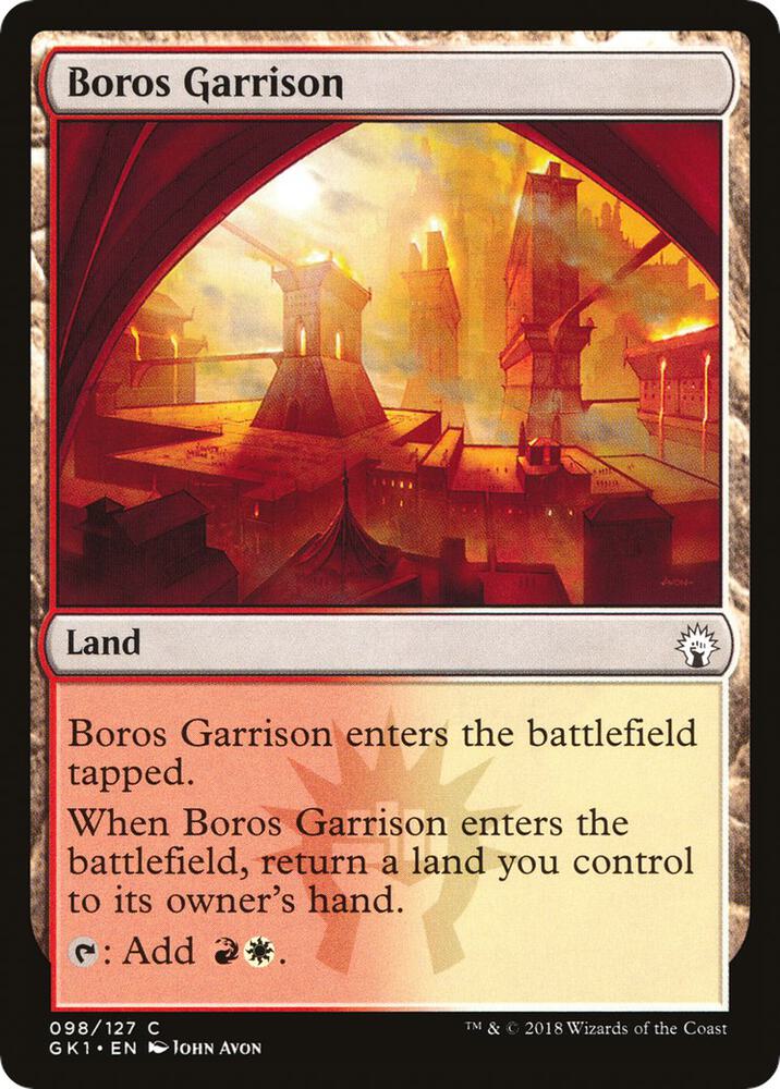 Boros Garrison 98 card from Guilds of Ravnica: Guild Kits