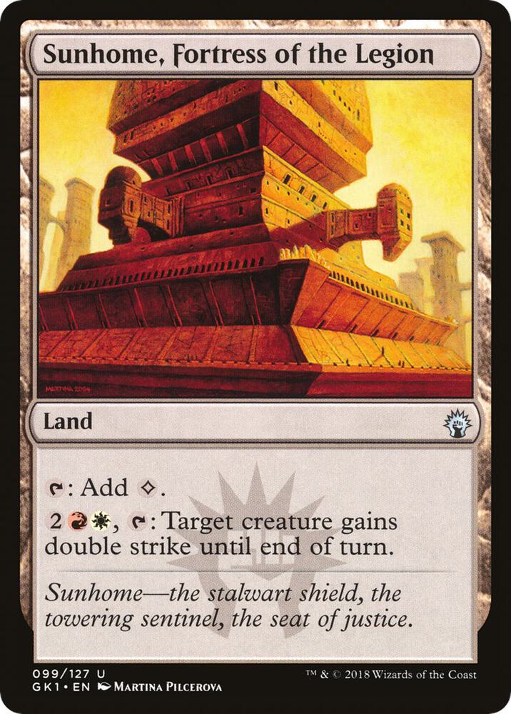 Sunhome, Fortress of the Legion 99 card from Guilds of Ravnica: Guild Kits