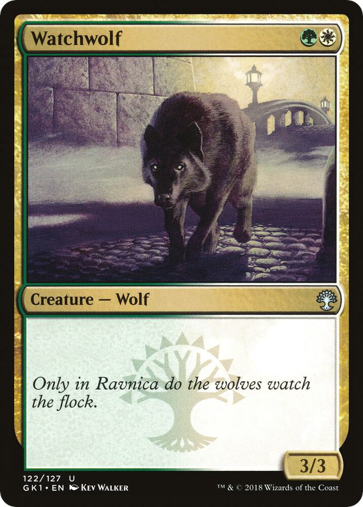 Watchwolf 122 card from Guilds of Ravnica: Guild Kits