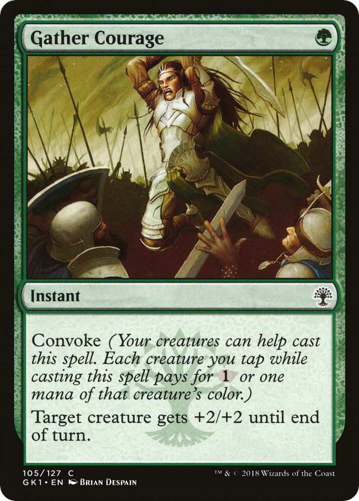 Gather Courage 105 card from Guilds of Ravnica: Guild Kits