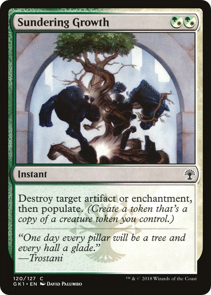 Sundering Growth 120 card from Guilds of Ravnica: Guild Kits