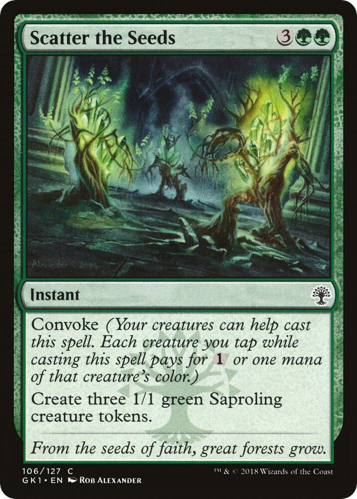 Scatter the Seeds 106 card from Guilds of Ravnica: Guild Kits