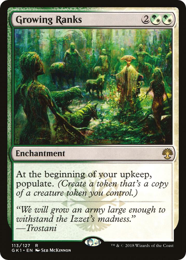 Growing Ranks 113 card from Guilds of Ravnica: Guild Kits