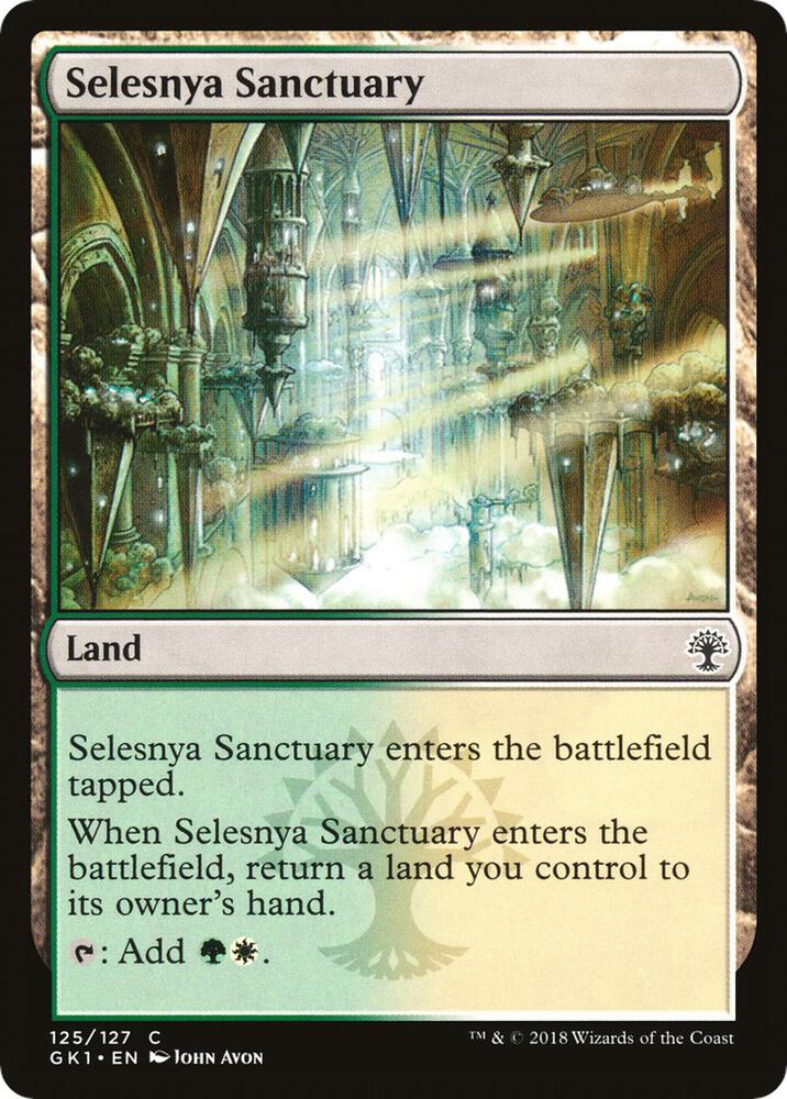 Selesnya Sanctuary 125 card from Guilds of Ravnica: Guild Kits