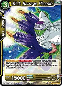 Kick Barrage Piccolo BT5-084 card from Miraculous Revival