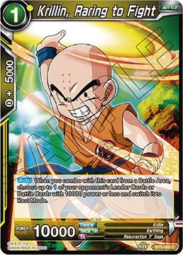 Krillin, Raring to Fight BT5-085 card from Miraculous Revival