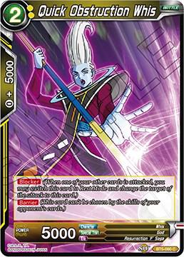 Quick Obstruction Whis BT5-090 card from Miraculous Revival