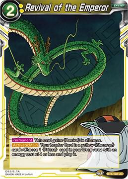 Revival of the Emperor BT5-102 card from Miraculous Revival