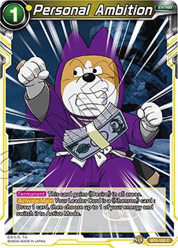 Personal Ambition BT5-103 card from Miraculous Revival