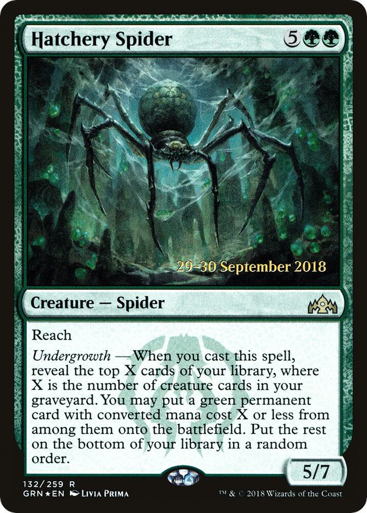 Hatchery Spider 132 card from Prerelease Cards