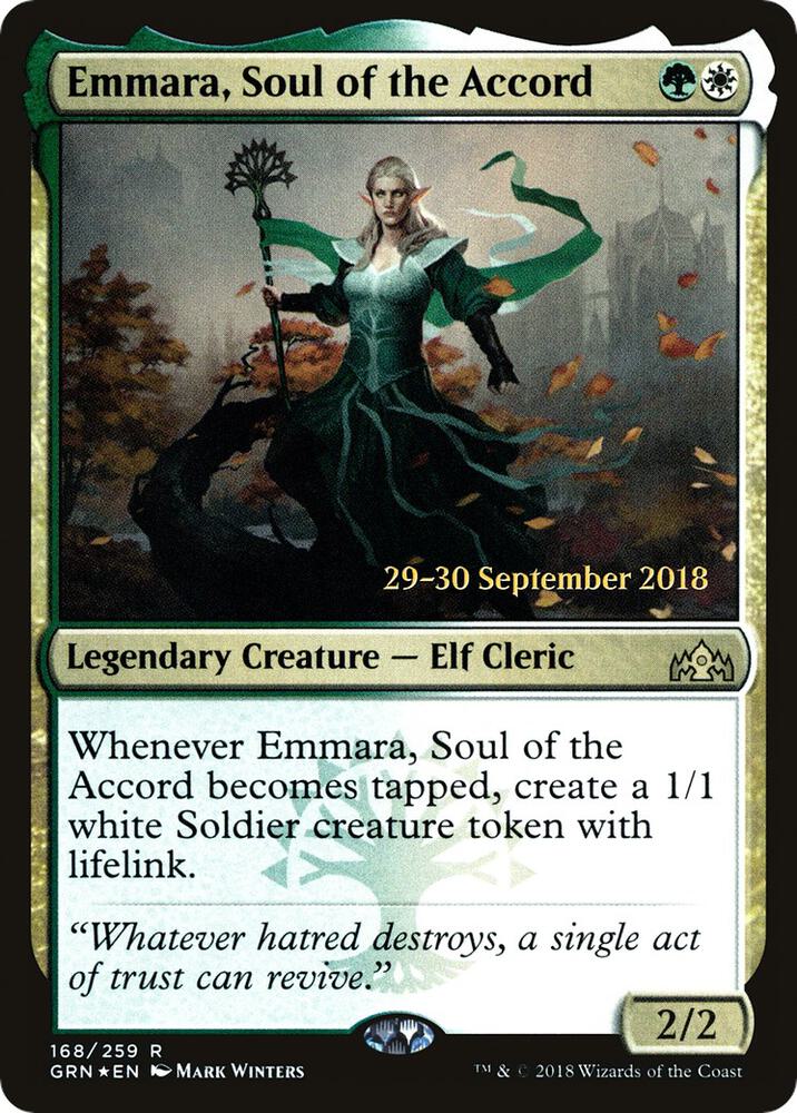 Emmara, Soul of the Accord 168 card from Prerelease Cards