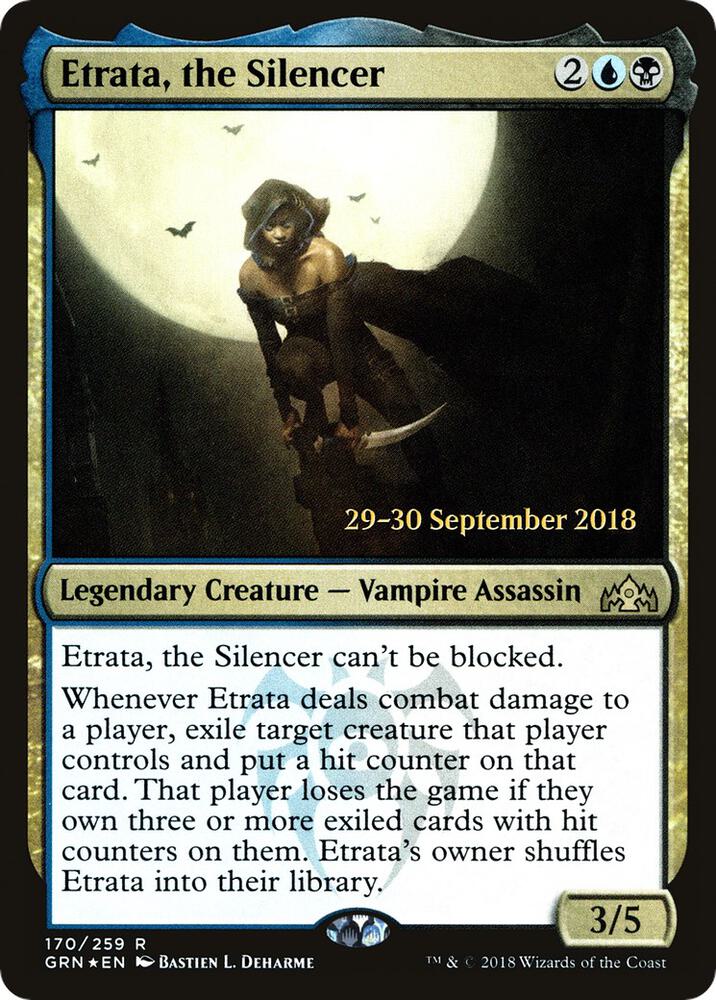 Etrata, the Silencer 170 card from Prerelease Cards
