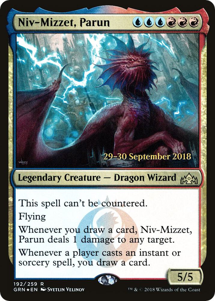 Niv-Mizzet, Parun 192 card from Prerelease Cards