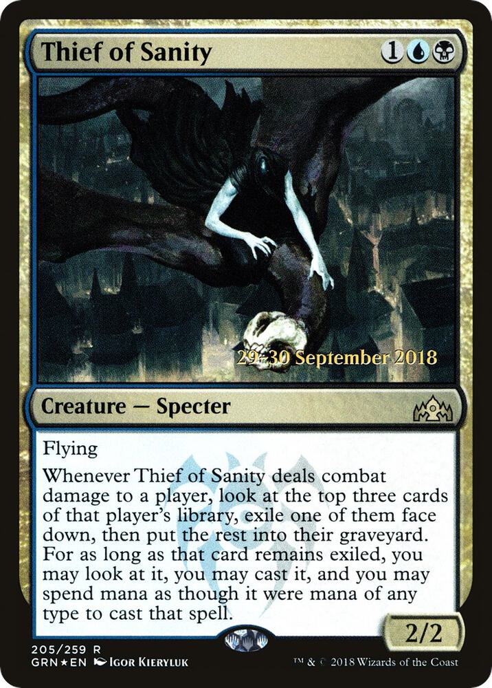 Thief of Sanity 205 card from Prerelease Cards
