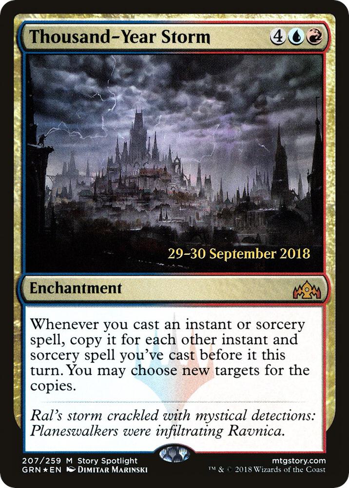Thousand-Year Storm 207 card from Prerelease Cards