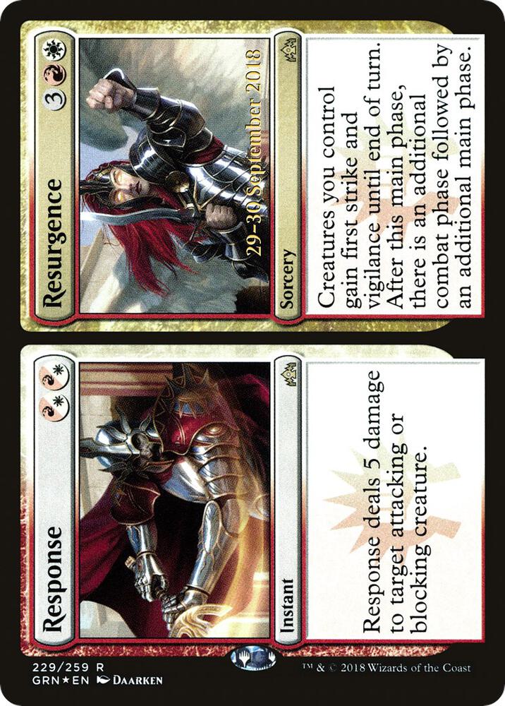 Response // Resurgence 229 card from Prerelease Cards