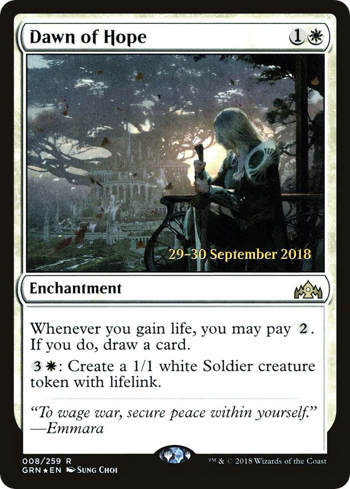 Dawn of Hope 8 card from Prerelease Cards