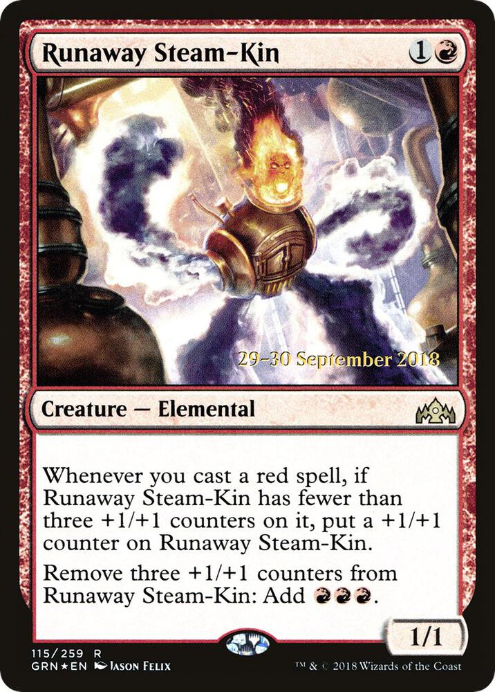 Runaway Steam-Kin 115 card from Prerelease Cards