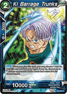 Ki Barrage Trunks BT5-036 card from Miraculous Revival