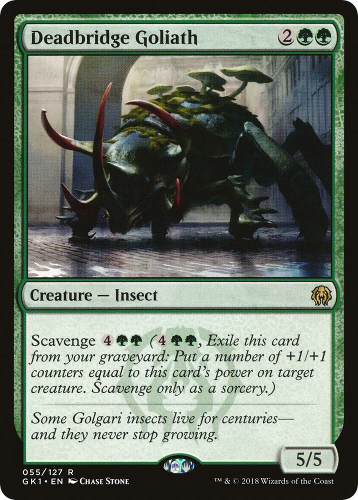Deadbridge Goliath 55 card from Guilds of Ravnica: Guild Kits